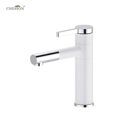 China Virgil Series Guangdong Wash Brass Bathroom Basin Faucet Metered Single Lever Basin Mixer Basin Faucet for sale