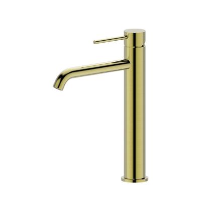 China Contemporary High Quality Brush Nickel Basin Mixer Deck Mounted Basin Mixer Tap For Bathroom for sale