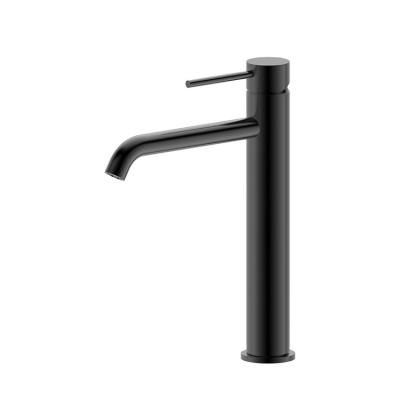 China Contemporary Most Popular Single Hole Single Handle Basin Faucet Matte Black Basin Faucet for sale