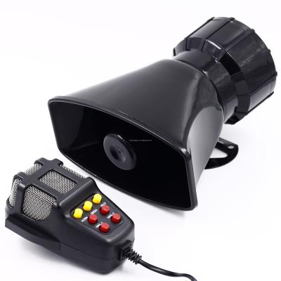 China 7-Sound 110DB Loud 110DB Alarm Police Fire Siren Air Bugle PA Loudspeaker 12V 60W PA Siren Air Bugle Megaphone Car Horn for sale