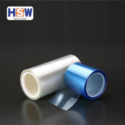 China Low Version Strength 125um PET Blue Release Coating With Fluorosilicone Coated for sale