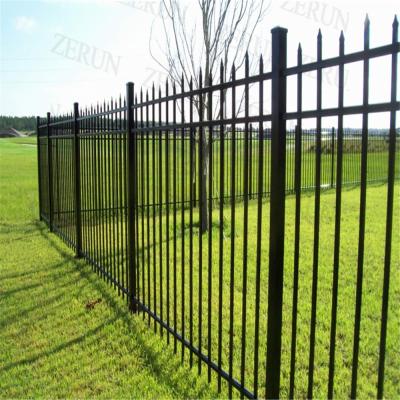 China Easily Assembled Garden Iron Fencing / Solid Metal Panel Fence / White Garden Fence for sale