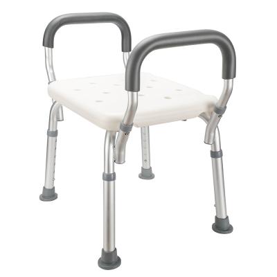 China Amazon Bathroom Aluminum Products Tool Free Assembly Aluminum Bath Shower Chair For Elderly for sale