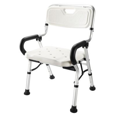 China Bathroom Aluminum Adult Chair Seat Shower Bath Equipment Mediical Aluminum For Disabled Elderly for sale