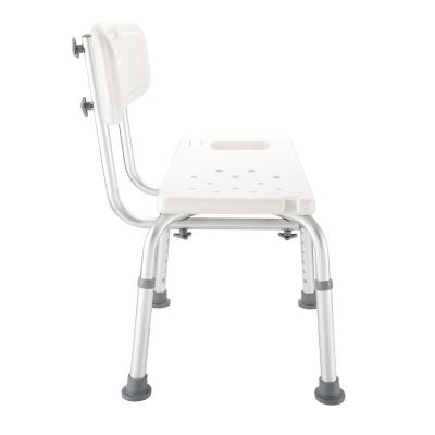 China Comfortable Aluminum Aluminum Bath Chairs For Handicapped With Latex Free Backrest And Tips for sale