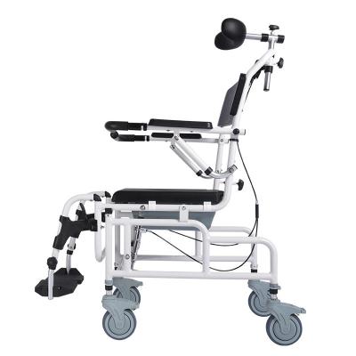 China Aluminum Alloy Folding Manual Healthcare Medical Hospital Wheelchair Wheelchair Commode for sale