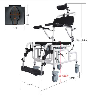 China High quality lightweight aluminum alloy medical patient transport chair for the disabled and the elderly for sale