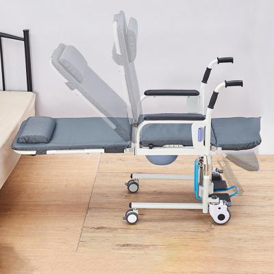 China Adult Multifunction Lift Care Paralysis Elderly Transfer Wheelchair With Bedpan for sale