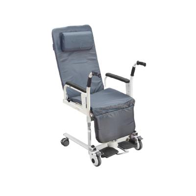 China Hydraulic Lift Adult 180 Degree Adjustable Paralysis Transfer Elder Wheelchair For Bathroom for sale