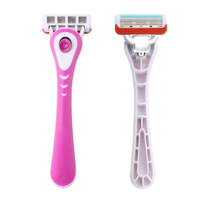 China 5 Layer 5 Blade Shaving Women Lady Razor D951L Factory Supply Feminine Women 5 Layer Sweden Stainless Steel TPR Rubber + ABS Plastic for sale