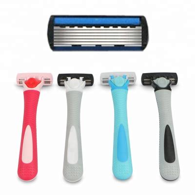 China Six Blades Cheap Customized Logo Women Men 6 Blades Shaving Razor Lady Women Six Blades Super Stainless Steel As Request 10000 Cards for sale