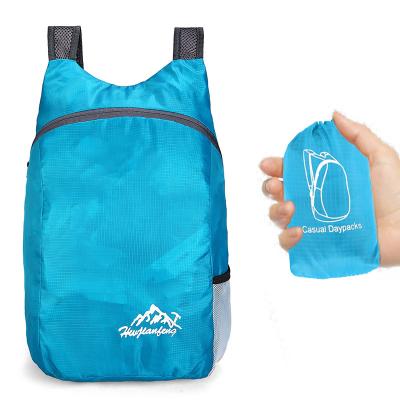 China Ultralight/Folding/Lightweight Portable Promotion Items Promotional Backpack Water Resistant Folding Items Gift Sale Bag for sale