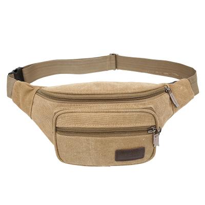 China Hot Selling Water Proof Men Canvas Waist Pack Running Cross - Body Bag Fanny Packs for sale