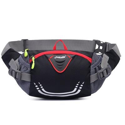 China Water Proof Fanny Pack With Water Bottle Holder Increasing Waist Pack Bag For Walking Running for sale