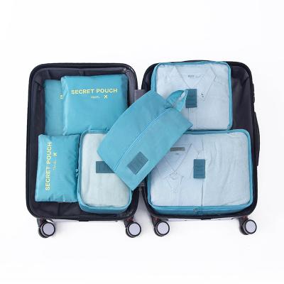 China Portable HOT Travel Packing Cubes Travel Luggage Organizer Sets 7 In 1 for sale