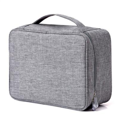 China Water Resistant / Double Layer Travel Accessories Cable Organizer Electronic Accessories Digital Storage Tote Bag for sale