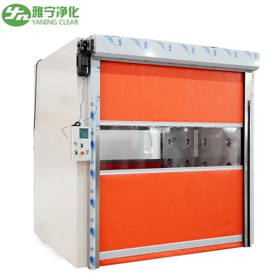 China Ce Auto Door Cleanroom Air Shower 2.6kw 380v PVC Fast Rolling Shutter Door for sale