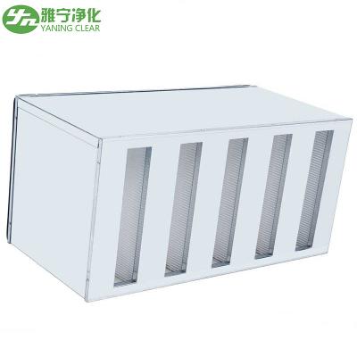 China Box Type V Bank HEPA Air Filter for sale