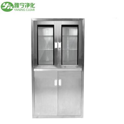 China Custom Stainless Steel Medical Cabinet , Sliding Glass Door Medicine Cabinet for sale