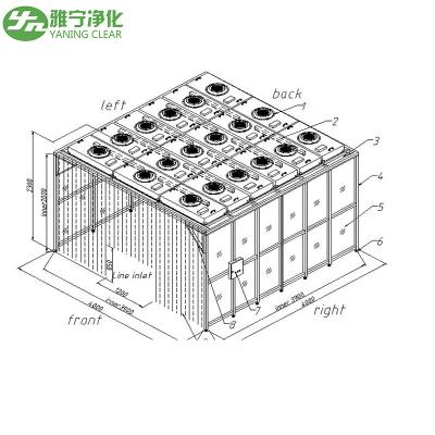 China High Performance Clean Room Booth , Class 100 Clean Room Energy Saving for sale