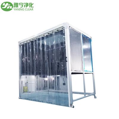 China PMMA Hardwall Pharmaceutical Weighing Booth With Anti - Static Curtain Door for sale