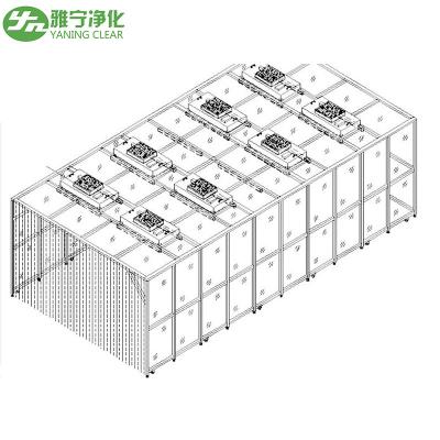 China Class 10000 Dispensing Downflow Booth Clean Room Cabinets For Granulators for sale