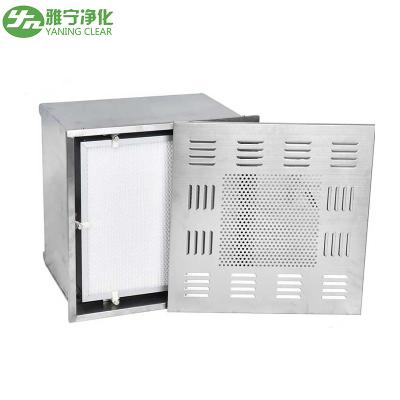 China Stainless Steel ULPA Clean Room Hepa Filter Box 660*660*400mm Out Dimension for sale