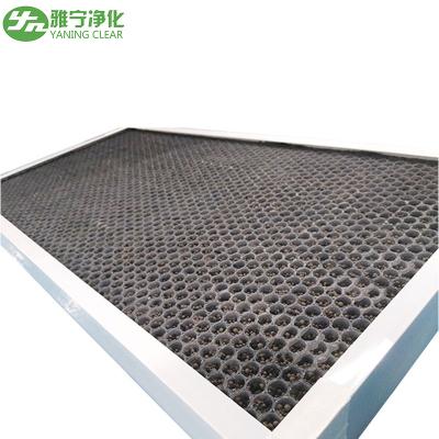 China Pleated Panel Filter , Clean Room Air Filter Two In One Active Carbon Granule / H13 / 14 for sale