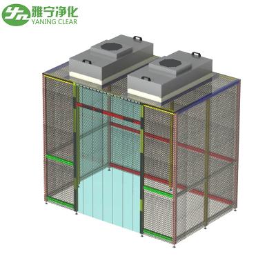 China Quarto limpo de grau industrial Quarto de controlo de contaminação Distribuição de ar classe 100 limpo fluxo laminar Quarto limpo à venda