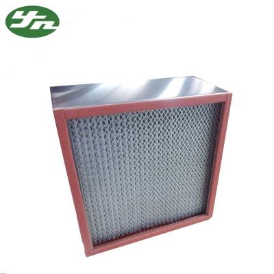 China SS 304 HEPA Air Filter Resistance High Temperature For High Temp Clean Area for sale