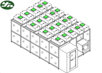 China Customized ISO 5  Modular Vertical SS304 Frame Cleanrooms for Precision Instrument Industry in Portugal for sale