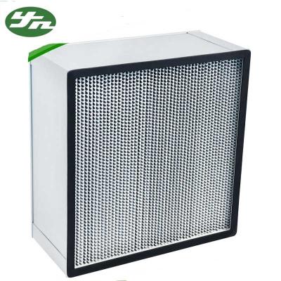 China YN-DHF HEPA Air Filter Aluminum Alloy Frame With Aluminum Foil Separater for sale