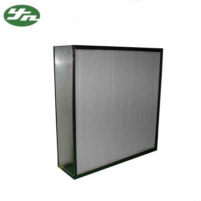 China Deep Pleat HEPA Air Filter H10 - H14 Galvanized Steel Frame For Clean Room for sale