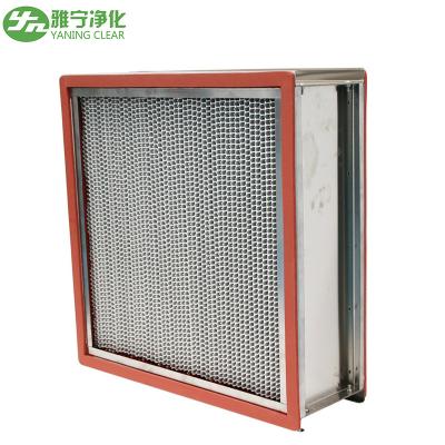 China High Temperature HEPA Air Filter 15.6㎡ Large Filter Area For Food Factory for sale