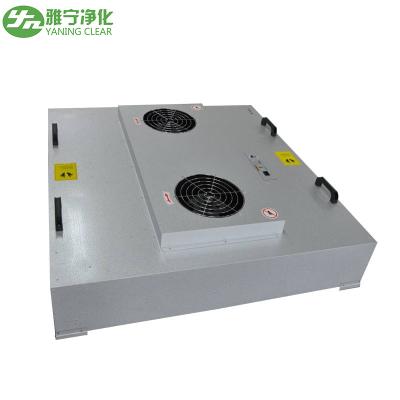 China Gray Double Motor Ffu Filter Fan Unit , Clean Room Fan Filter Units Long Service Life for sale