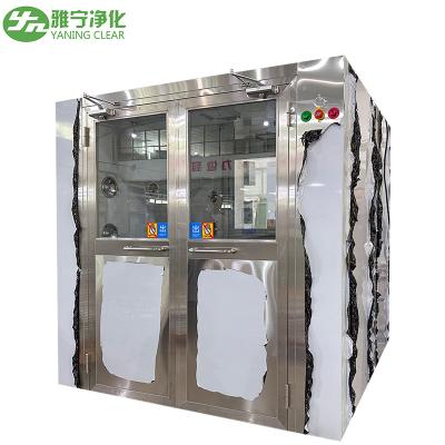 China Edelstahl-Reinigungsraum-Luftduschkasten mit 2,2 kW Leistung und 24 Düsen zu verkaufen
