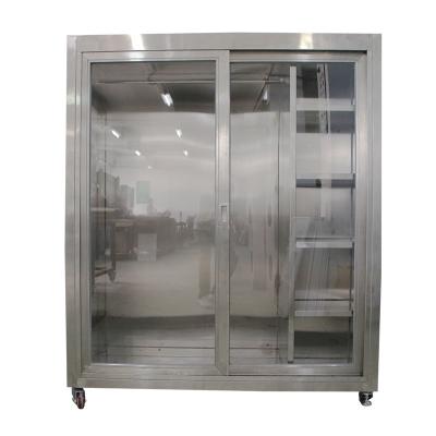 China Static 1500*750*1800mm Garment Cubicle Assembly clean room garment cabinet for sale