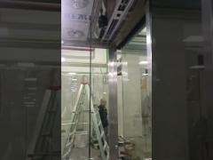 Glass Wall Cleanroom Air Shower 25-30m/S Z Type Full Toughened