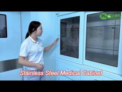 stainless steel 304 metal medicine cabinet for hospital operating room