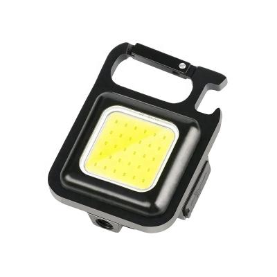 China 180 Degree Adjustable Bracket/Multifunctional Super Bright Rechargeable Mini Led Portable Work Light 3 Lumens USB Rechargeable Key Chain 