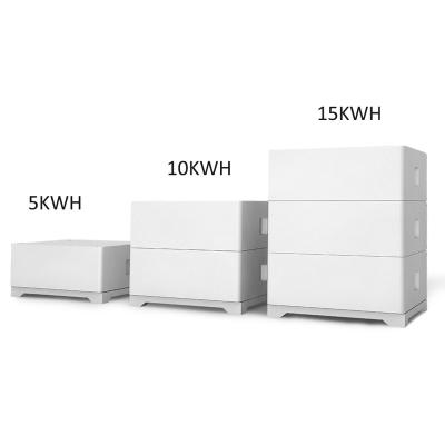 China Home Electric Power Systems LifePo4 Energy Storage Battery 5KWH 10KWH 15KWH Rechargeable LiFePO4 Battery Storage Power Station for sale