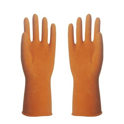 China Cleaning Household rubber glove spray flocklined latex glove daily clean for sale