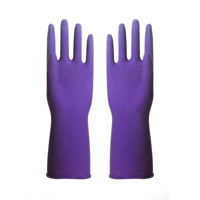 China Cleaning Household rubber glove spray flocklined latex glove daily clean for sale