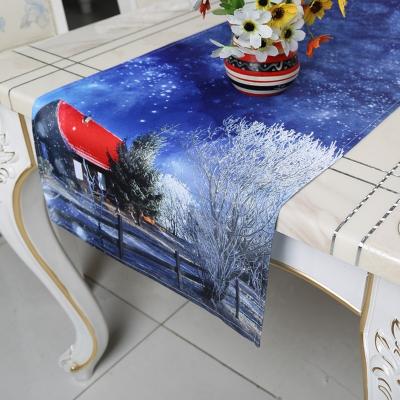 China Your required treatment is feasible. Winter Night Scenery Table Runner with Small MOQ for sale