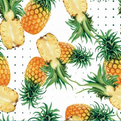 China Polyester Printing Waterproof Outdoor Tablecloth With Pineapple for sale