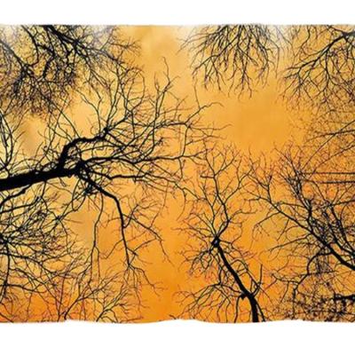 China Modern Custom Print Tapestry Wall Hanging With Tree Branch for sale