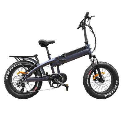 China Aluminum alloy 2022 bafang 1000w motor drive 20*4.0 folding electric motor bike for hunting for sale