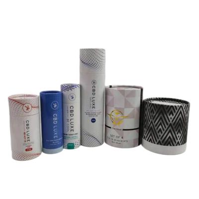 China Personalized Tube Packaging Box Recyclable Paper Tube For Cosmetics Bottles for sale