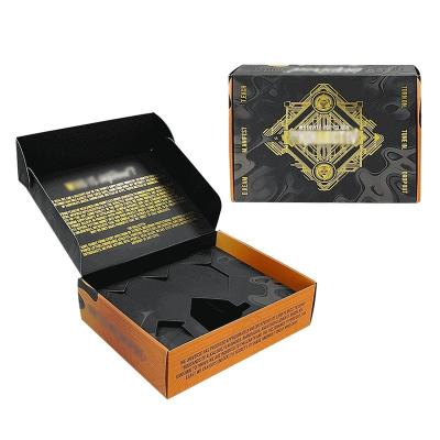 China Custom Embossed Perfume Flower Mailer Shipping Box Recyclable Material Structure for sale