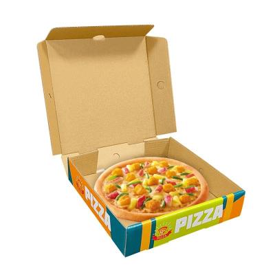 China Recycled Kraft Paper Corrugated Packing Boxes For Fries Chips And Pizza for sale